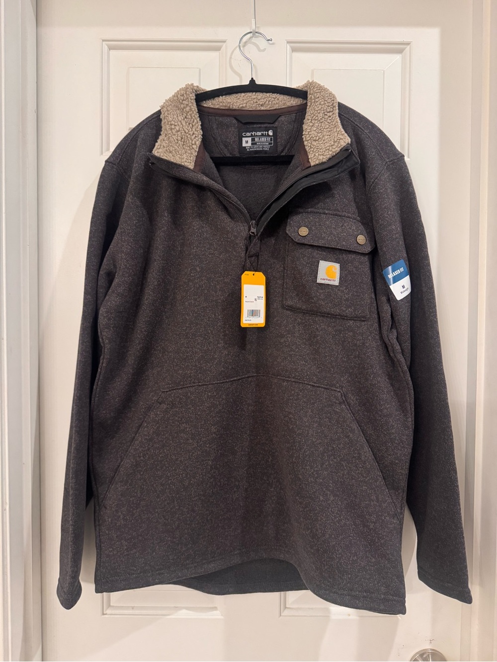 Carhartt Sherpa-Lined Half-Zip Shirt Jacket
